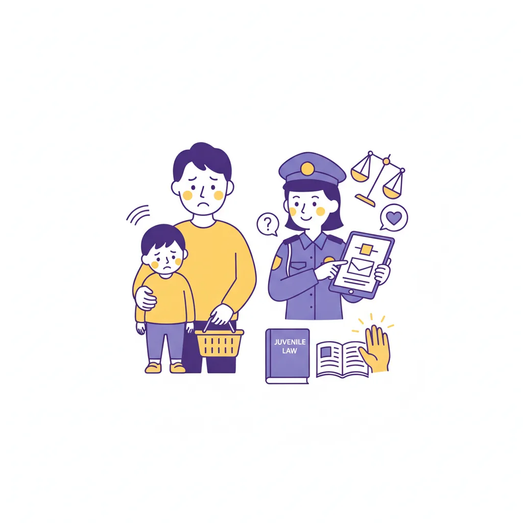 子どもが万引きしてしまった時の親の対応：少年法の基礎と再発防止