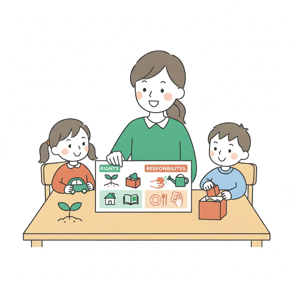 家庭でできる子どもへの権利と義務の教え方